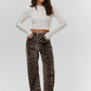 LOLA™ | WIDE LEG JEANS MIT LEO PRINT