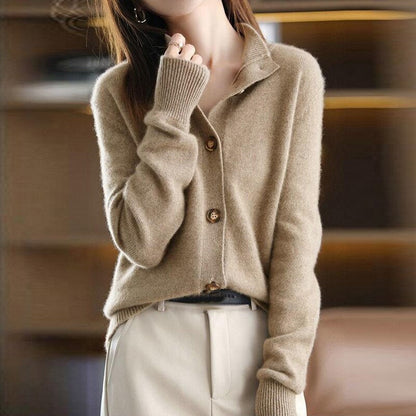 Langärmliger Button Down Cardigan Für Damen | Gestrickt