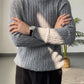 Casual Wollpullover Rollkragen Weiß - Elias