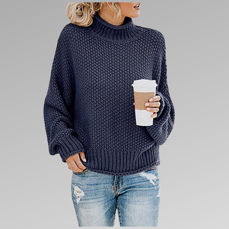 Grobstrick-Rollkragenpullover – Gemütliche Wärme mit mühelosem Stil