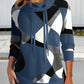 Damen Kapuzenpullover mit geometrischem Drucken | Lange Ärmel