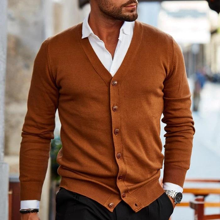 Lässige Herren-Strickjacke - Magne