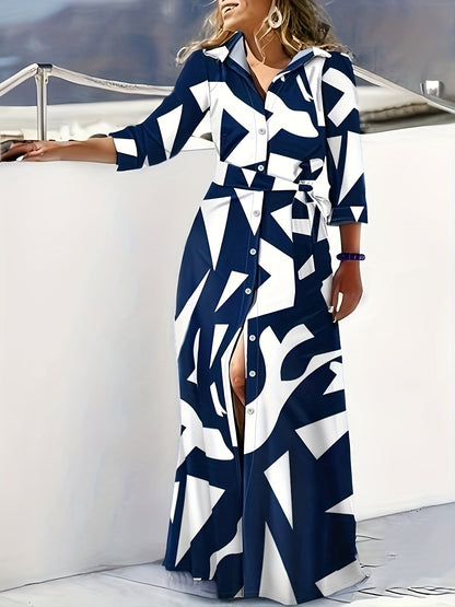 Aliyah - Gestreiftes Maxikleid