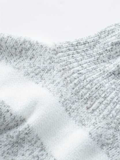 Gestreifter Rollkragenpullover für Damen | Gemütlich