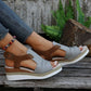 Simone - Komfortable Damen Sandalen mit Keilabsatz