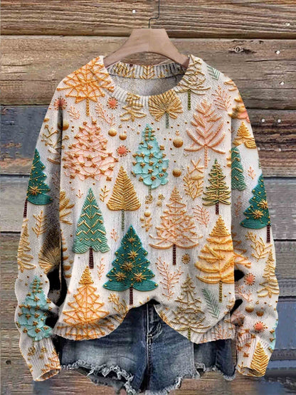 Weihnachtsbaum-Pullover – Festliche Wärme mit verspieltem Charme