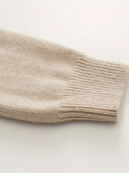 Kamelbrauner Rollkragenpullover  - Emilia