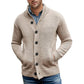 Hervin - Einfarbiger einreihiger Strickpullover