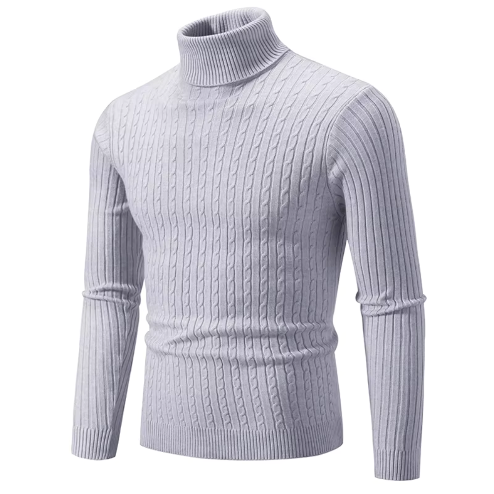 Warmer Rollkragenpullover Grau – Jonas