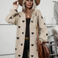 Damen Cardigan mit Herzmuster | Langarm