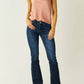 Trendige Bootcut-Jeans Blau - Elena