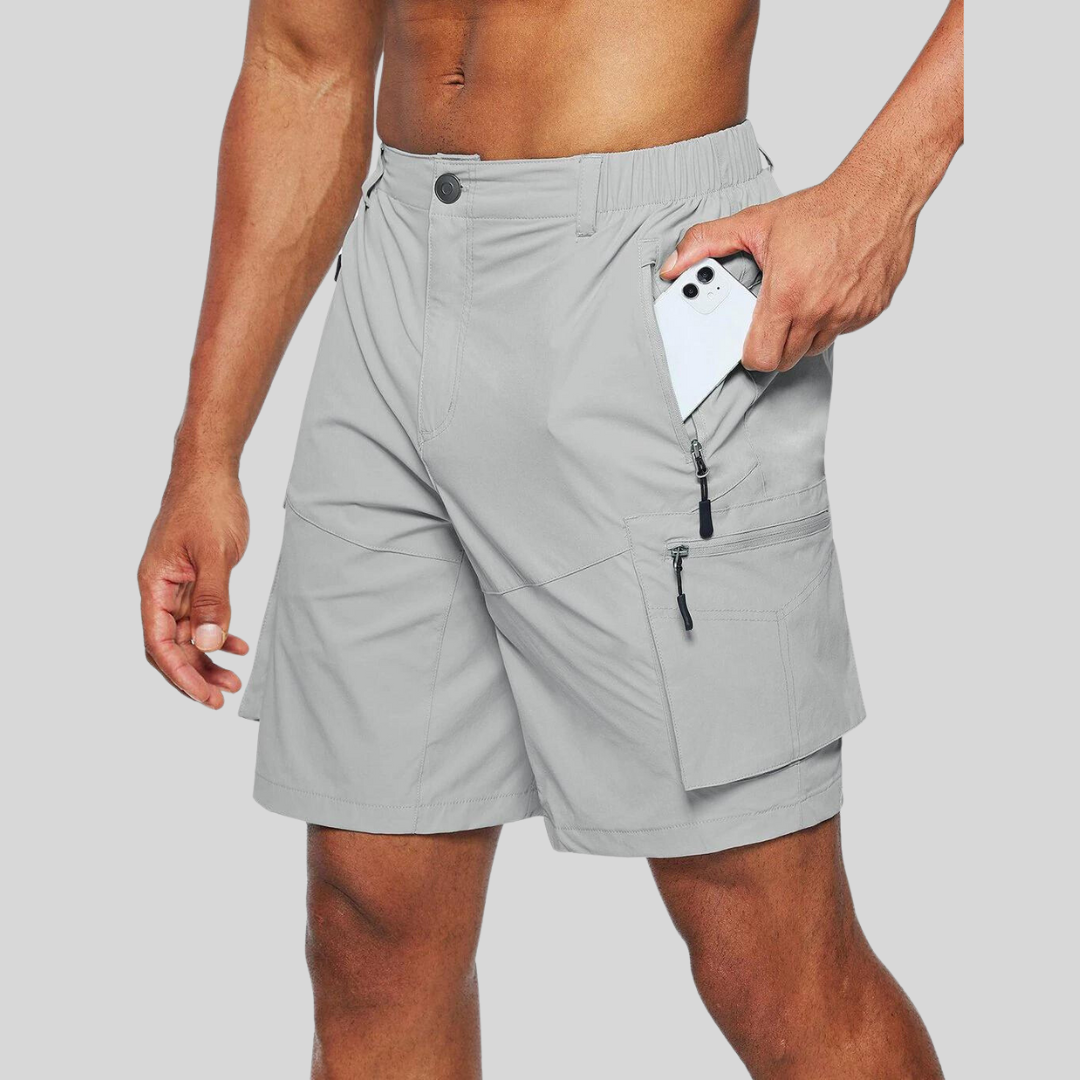 Jan - Herren Cargoshorts in Grau