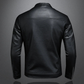Wasserdichte Schwarze Bikerjacke Für Herren | Slim Fit