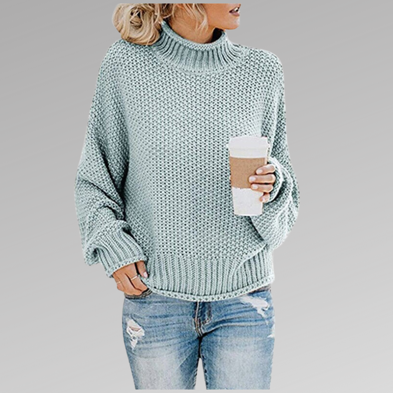 Grobstrick-Rollkragenpullover – Gemütliche Wärme mit mühelosem Stil