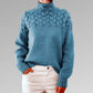 Elegante und wärme Farbe Rollkragenpullover - Sherry