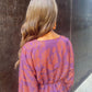 Mackenzie - Vintage Langarmkleid mit V-Ausschnitt