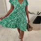 Marilyn - Midi-Kleid mit V-Ausschnitt und Blumenmuster ohne Ärmel