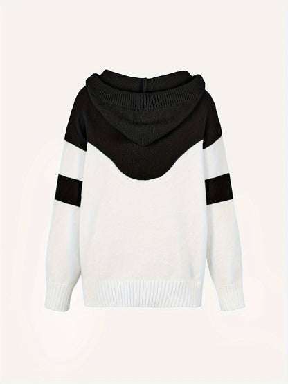 Apricot Colorblock Kapuzenpullover – Mila