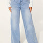 Blaue Palazzo-Jeans - Vanessa