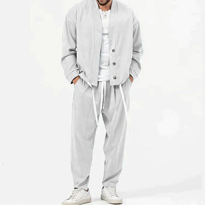 Gerrit -   2-teiliges set aus blazer mit knöpfen und hose mit kordelzug