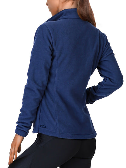 Damen Fleecejacke mit durchgehendem Reißverschluss