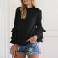 Simone – elegantes rüschenshirt