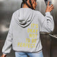 Damen Bedruckter Kapuzenpullover | Langarm