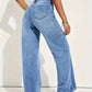 Blaue Weitgeschnittene Jeans - Elena