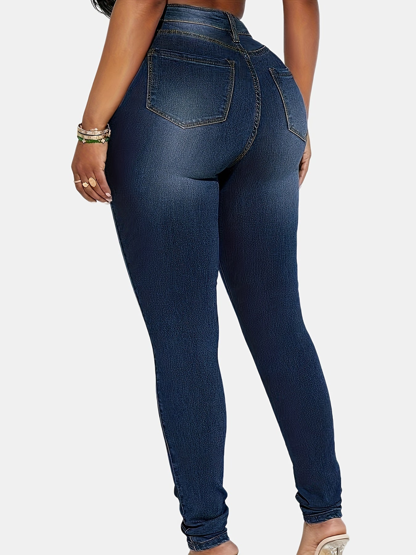 Plus Size Stretch-Jeans in Dunkelblau - Mia