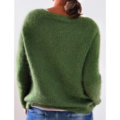 Langärmliger Strickpullover Für Damen | Warm