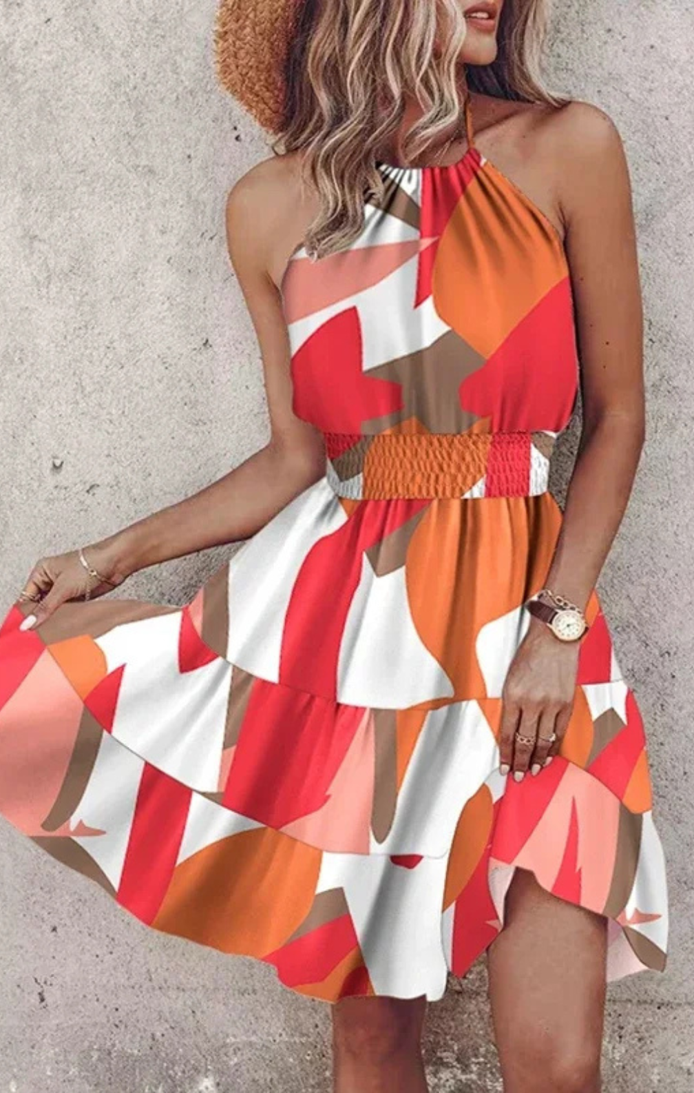 Angela Boho-Midi-Kleid