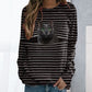 Katze gestreiftes Sweatshirt