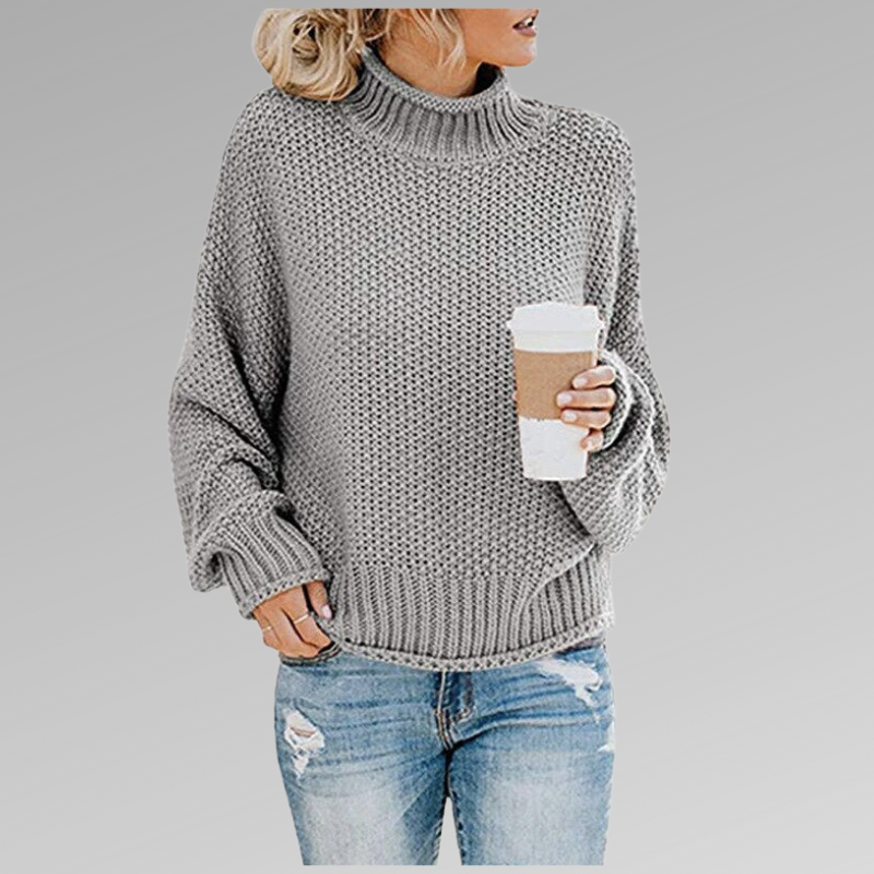 Grobstrick-Rollkragenpullover – Gemütliche Wärme mit mühelosem Stil