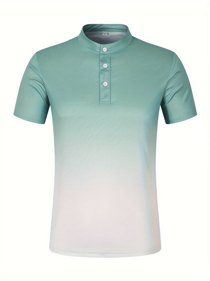 Nathan – elegantes sommer-ombre-shirt für herren