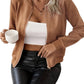 Einfarbige Reißverschluss-Frontjacke - Mila