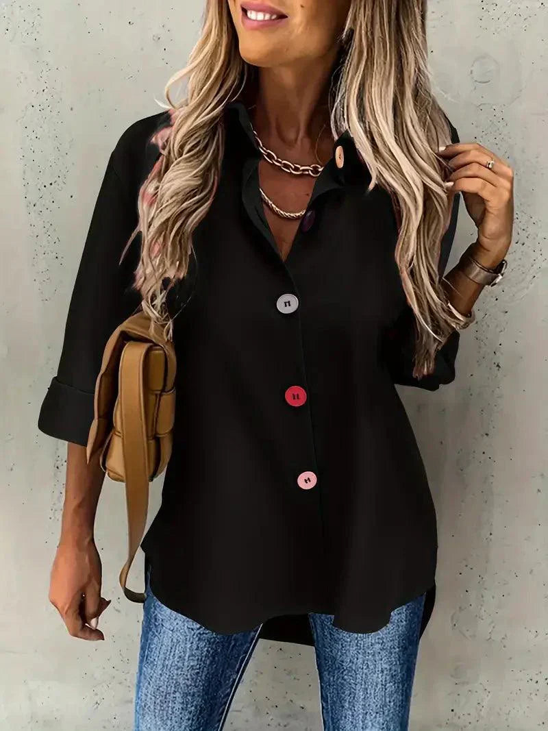 Sidney – lässige button-down-bluse