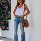 Blau Bootcut-Jeans - Laura