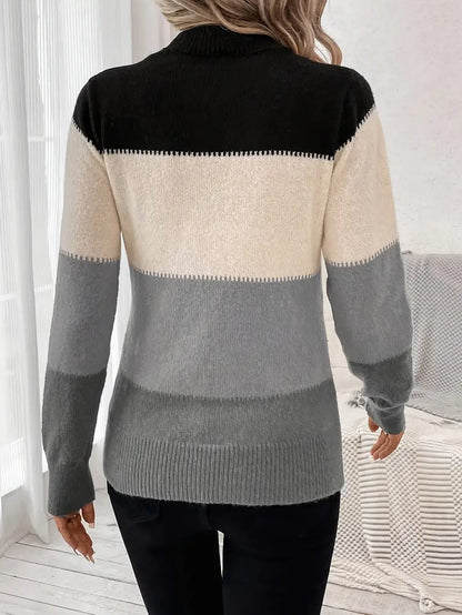 Amelia | Damen Lässiger Strick Pullover | Warme