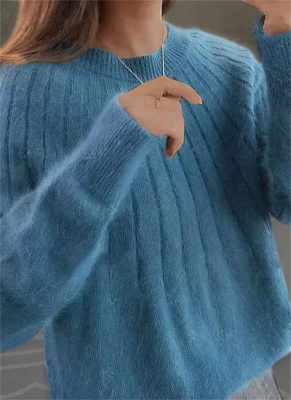 Flauschiger Strickpullover aus Kaschmir - Jemenza