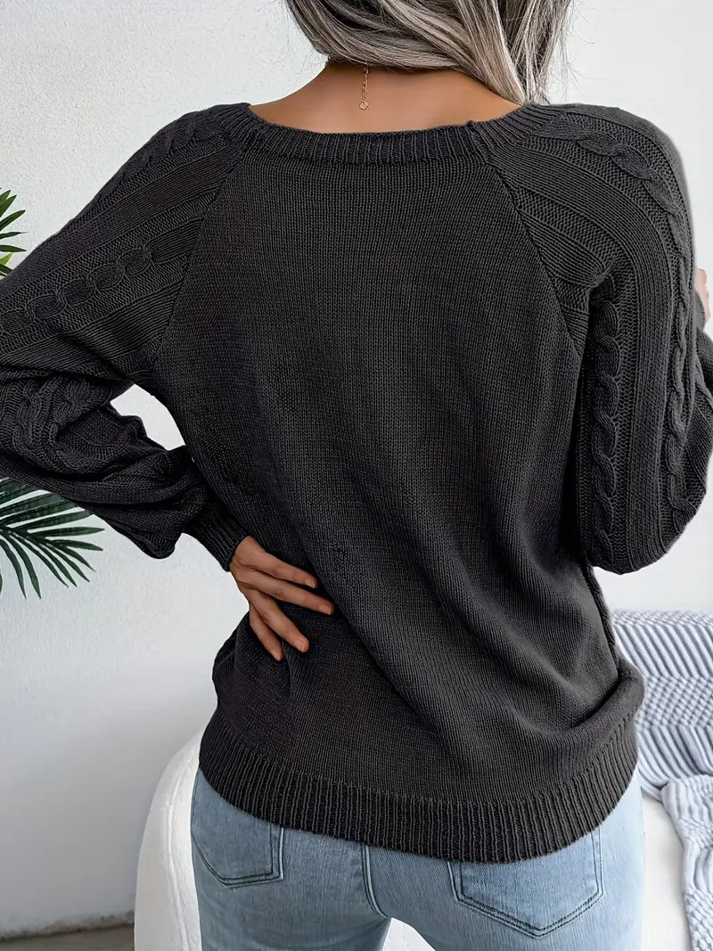 Acrylic Knit Comfort Pullover