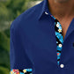 Henry – kurzarm-button-down-shirt mit floralem digitaldruck