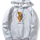 Roboterbär Grafik-Kapuzenpullover für Herren