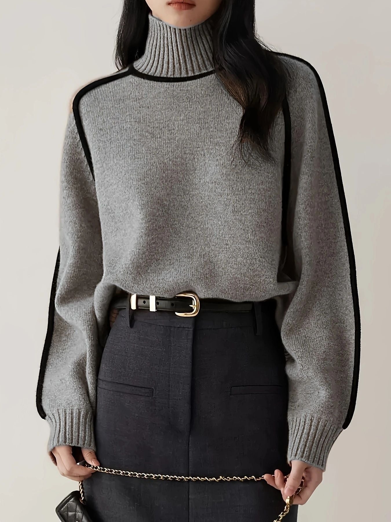 Eleganter Rollkragenpullover – Raffinierter Stil mit modernem Selbstvertrauen