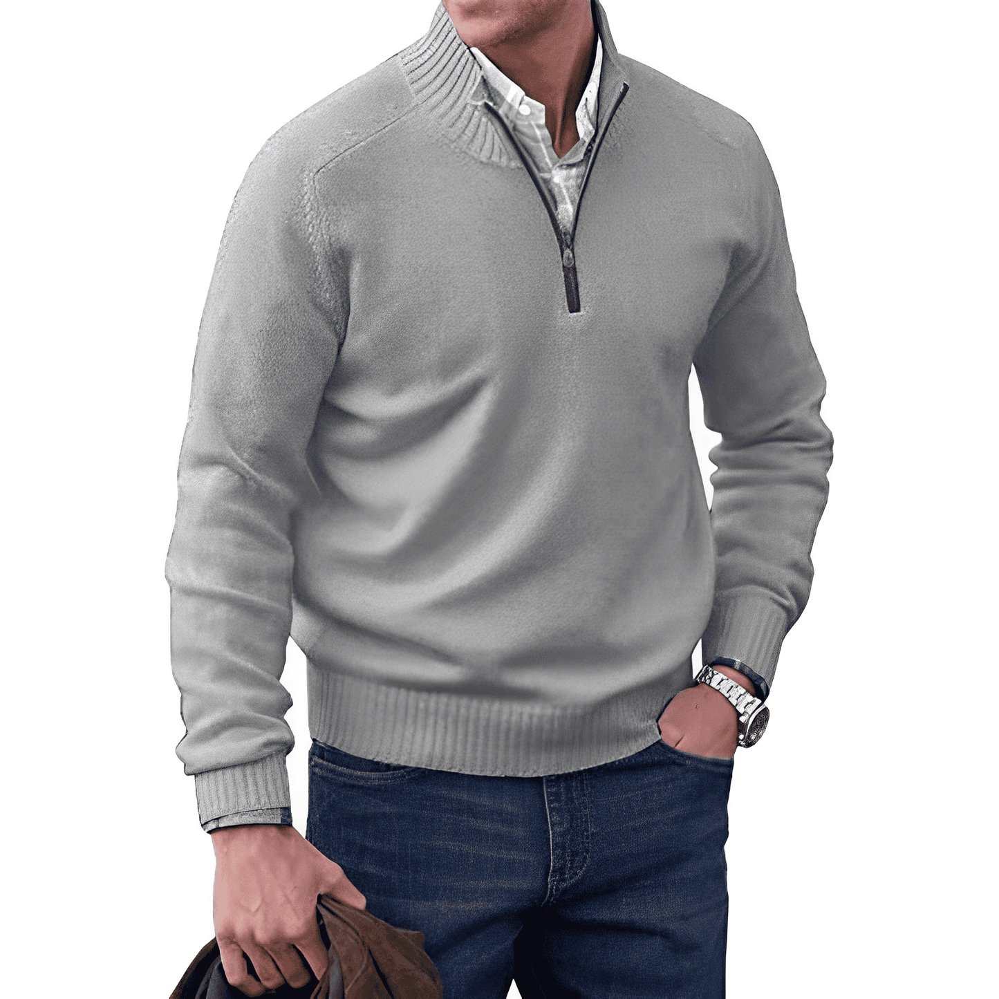 James - Stilvoller Halfzip-Pullover