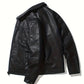 Bernardo | Herren Klassisches Motorrad Jacke | Schwarz
