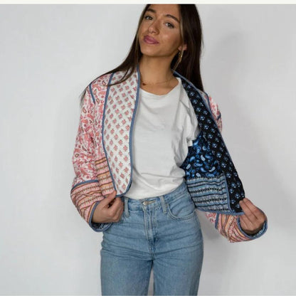 Costanza - Wendewindjacke mit Boho-Print