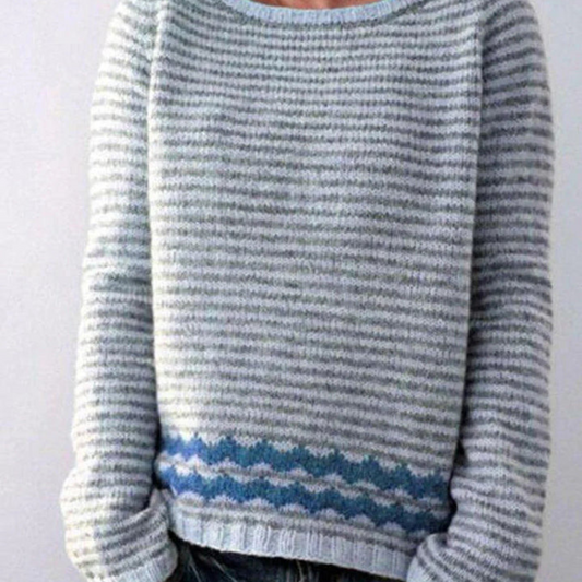 Alina | Damen Lässige Warme Pullover | Strick
