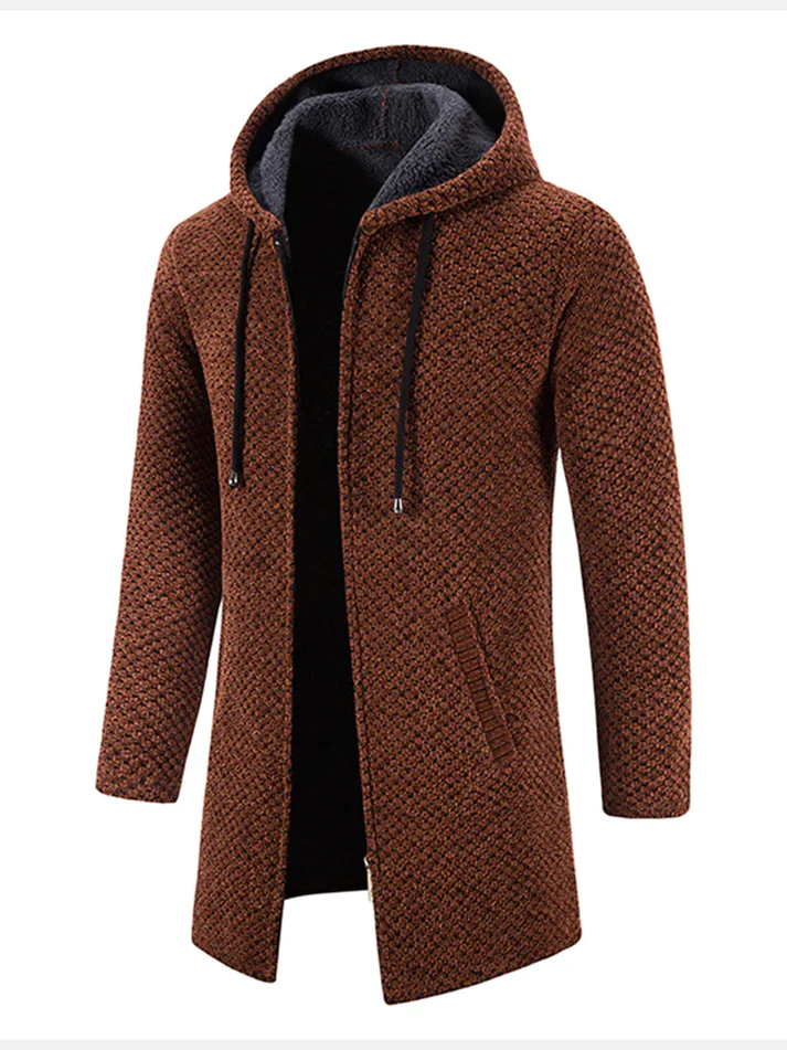 Easton | Lange Jacke mit Fleece gefüttert