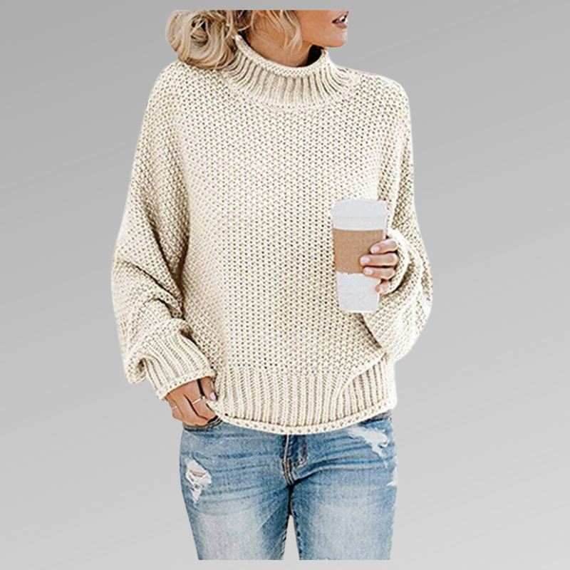 Grobstrick-Rollkragenpullover – Gemütliche Wärme mit mühelosem Stil