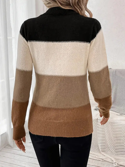 Amelia | Damen Lässiger Strick Pullover | Warme